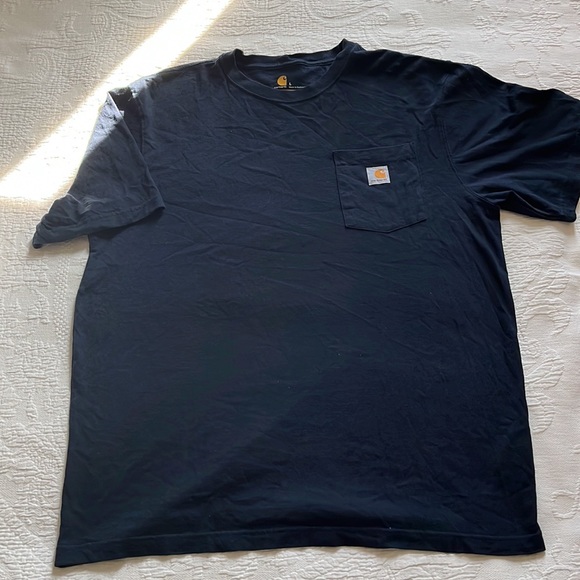 Carhartt Blue Original Fit Men's T-shirt - Picture 2 of 4